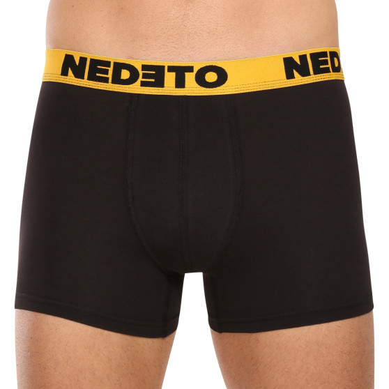 5PACK Мъжки боксерки Nedeto черено (5NB002b)