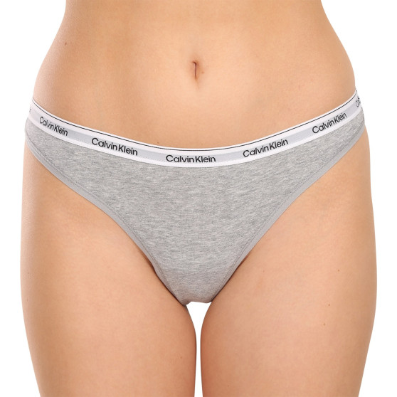 3PACK Дамски стрингове Calvin Klein многоцветен (QD5209E-MPI)