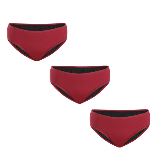 3PACK Менструални бикини Meracus Timeless Burgundy Plus (MEMS106)