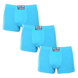 3PACK Мъжки боксерки Styx класическа гума light blue (3Q1169)