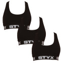 3PACK дамски сутиен Styx sport черено (3IP0960)