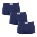 3PACK Мъжки боксерки Styx класическа гума dark blue (3Q0968)