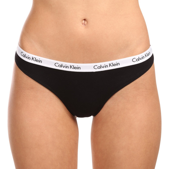 3PACK Дамски стрингове Calvin Klein многоцветен (QD3587E-WZB)