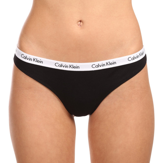 3PACK Дамски стрингове Calvin Klein многоцветен (QD3587E-WZB)