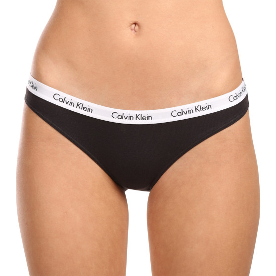 3PACK дамски бикини Calvin Klein черено (QD3588E-001)