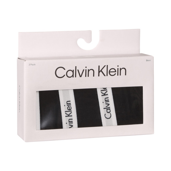 3PACK дамски бикини Calvin Klein черено (QD3588E-001)