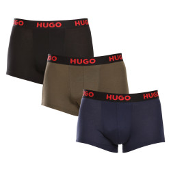 3PACK Мъжки боксерки HUGO многоцветен (50496723 308)