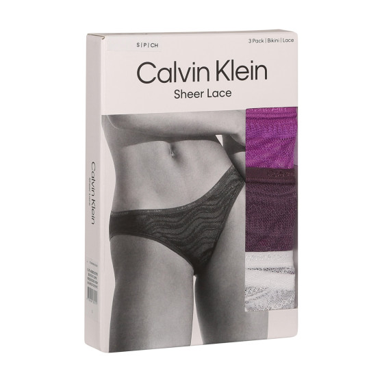 3PACK дамски бикини Calvin Klein multicolour (QD5203E-NOW)