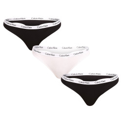 3PACK Дамски стрингове Calvin Klein многоцветен (QD3587E-WZB)