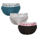 3PACK Мъжки слипове Calvin Klein многоцветен (NB3129A-NA9)