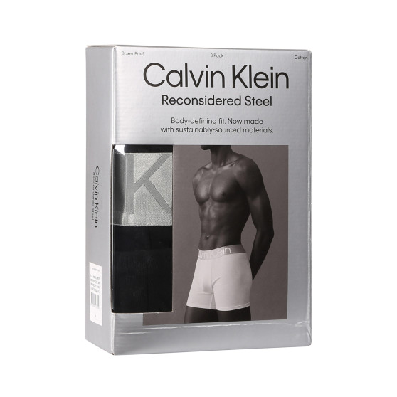 3PACK Мъжки боксерки Calvin Klein черено (NB3131A-NC4)