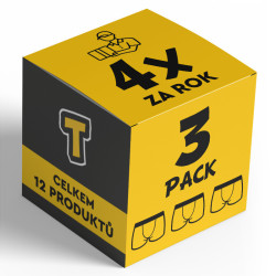 4x 3PACK мъжки боксерки  спортна гума - тримесечен годишен абонамент Nedeto