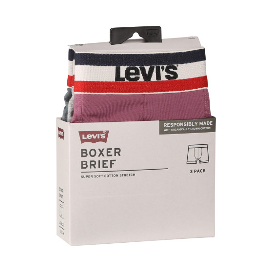 3PACK Мъжки боксерки Levis многоцветен (100002870 011)