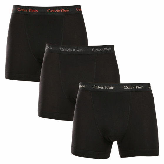 3PACK Мъжки боксерки Calvin Klein черено (U2662G-MWO)