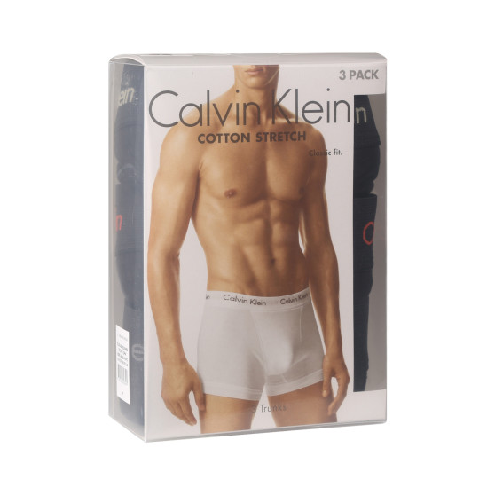 3PACK Мъжки боксерки Calvin Klein черено (U2662G-MWO)