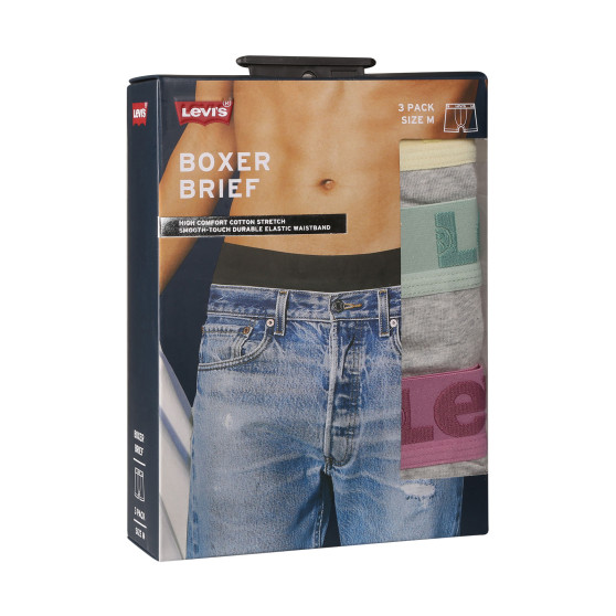 3PACK Мъжки боксерки Levis многоцветен (905045001 025)