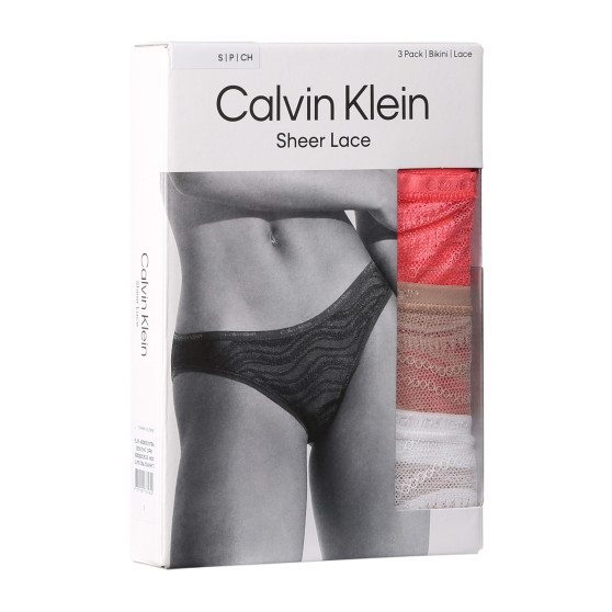 3PACK дамски бикини Calvin Klein multicolour (QD5203E-NOX)