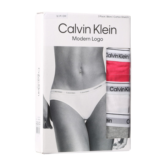 3PACK дамски бикини Calvin Klein multicolour (QD5207E-NP4)