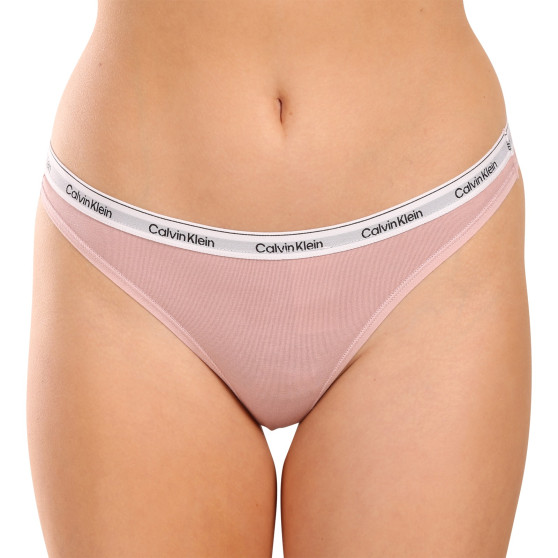 3PACK Дамски стрингове Calvin Klein многоцветен (QD5209E-NP6)