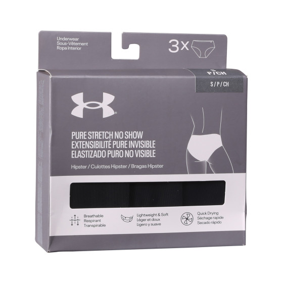 3PACK дамски бикини Under Armour черено (1383895 001)