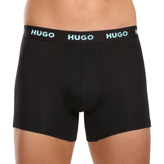 3PACK Мъжки боксерки HUGO черено (50503079 971)