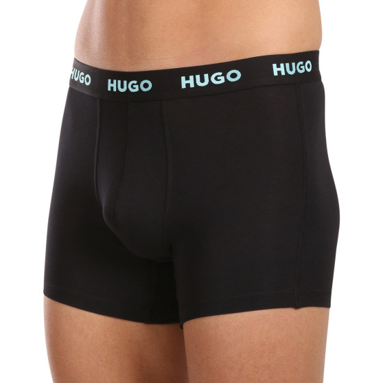 3PACK Мъжки боксерки HUGO черено (50503079 971)