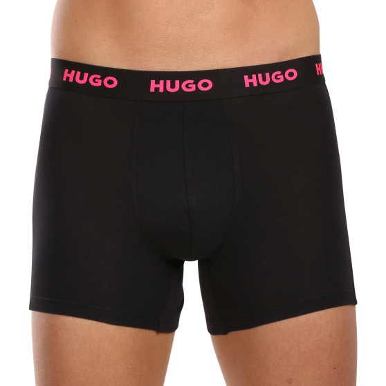 3PACK Мъжки боксерки HUGO черено (50503079 971)