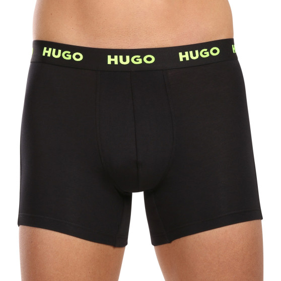 3PACK Мъжки боксерки HUGO черено (50503079 971)