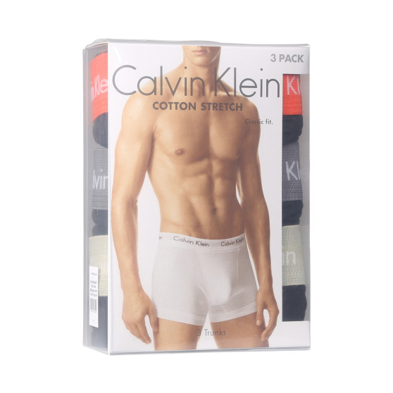 3PACK Мъжки боксерки Calvin Klein черено (U2662G-MWR)