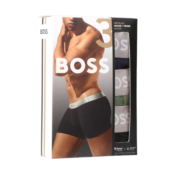 3PACK Мъжки боксерки BOSS многоцветен (50514998 982)