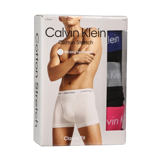 3PACK Мъжки боксерки Calvin Klein черено (NB2615A-MLR)