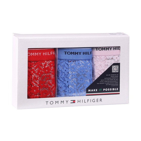 3PACK Дамски стрингове Tommy Hilfiger извънгабаритен multicolor (UW0UW04896 0WR)