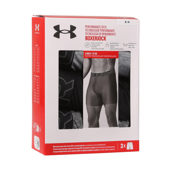 3PACK Мъжки боксерки Under Armour многоцветен (1383878 035)