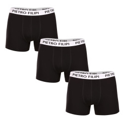 3PACK Мъжки боксерки Pietro Filipi черено (3BCL003)