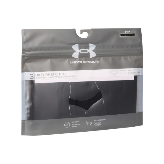 3PACK дамски бикини Under Armour черено (1325616 001)