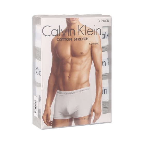 3PACK Мъжки боксерки Calvin Klein сиво (U2664G-KS0)