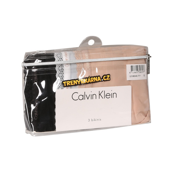 3PACK дамски бикини Calvin Klein multicolour (QD3804E-FIY)