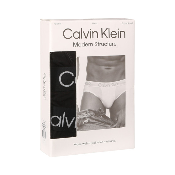 3PACK мъжки слипове Calvin Klein черено (NB2969A-7VI)