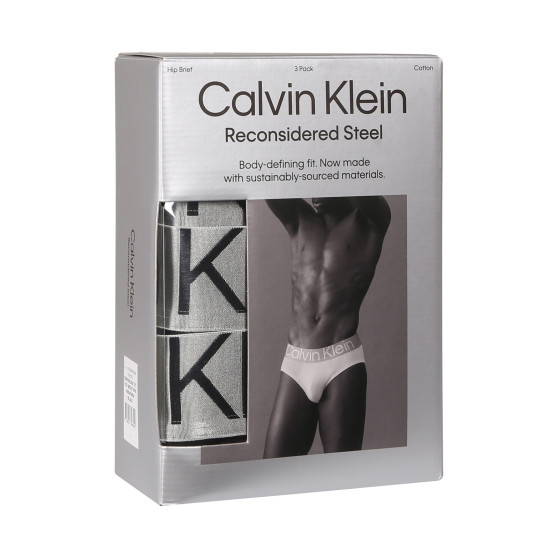 3PACK мъжки слипове Calvin Klein черено (NB3129A-7V1)