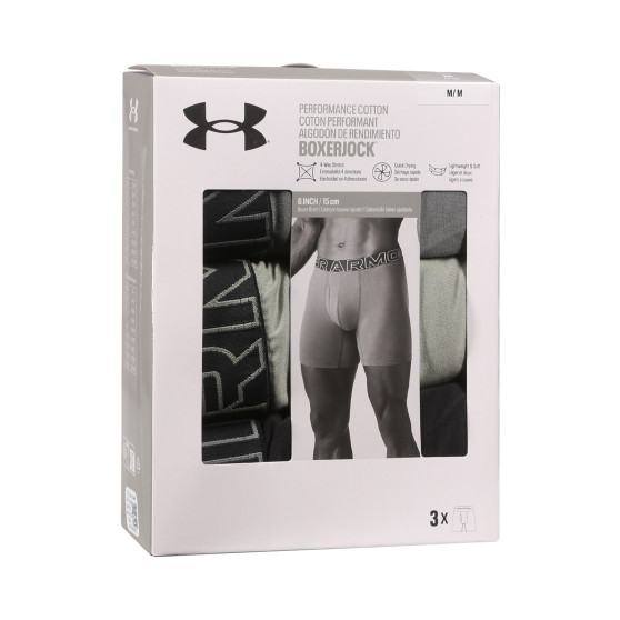 3PACK Мъжки боксерки Under Armour многоцветен (1383889 709)