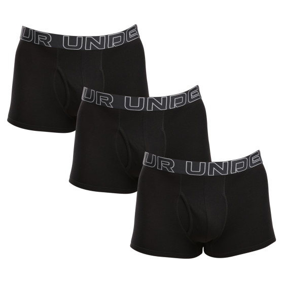 3PACK Мъжки боксерки Under Armour черено (1383891 001)