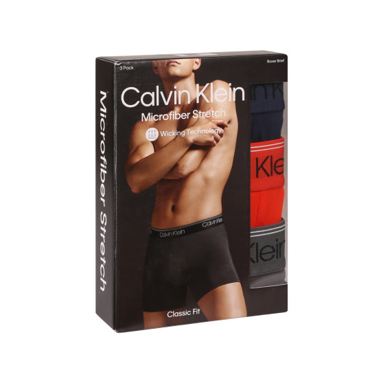 3PACK Мъжки боксерки Calvin Klein многоцветен (NB2570A-MGY)