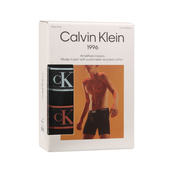 3PACK Мъжки боксерки Calvin Klein черено (NB3529A-MTF)