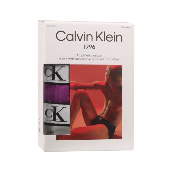 3PACK Мъжки слипове Calvin Klein многоцветен (NB3531A-LX5)