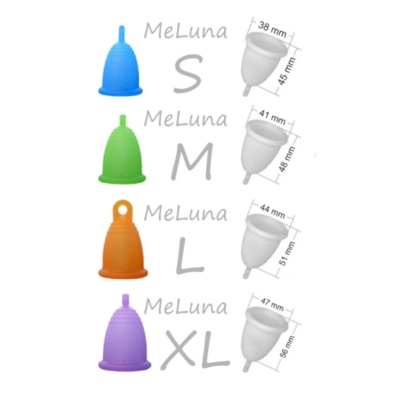 Менструална чашка Me Luna Soft XL със стебло розова (MELU021)