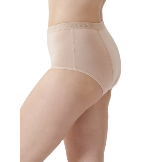 Shreddies Дамски функционални бикини за метеоризъм Hi-Waist Beige (SHRED102B)