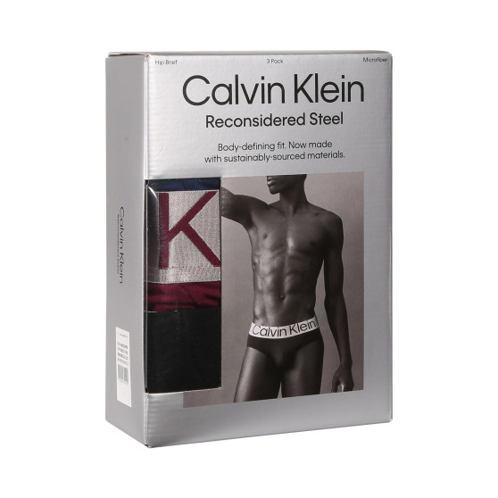 3PACK Мъжки слипове Calvin Klein многоцветен (NB3073A-N2G)