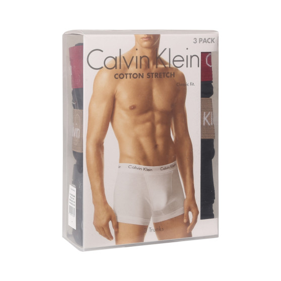 3PACK Мъжки боксерки Calvin Klein черено (U2662G-NOP)