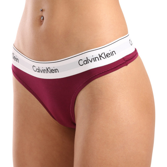 Дамски стрингове Calvin Klein лилаво (F3786E-VGP)