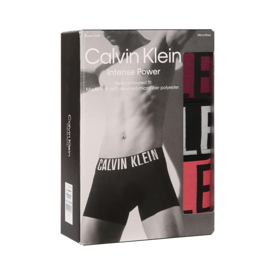 3PACK Мъжки боксерки Calvin Klein черено (NB3612A-MDL)